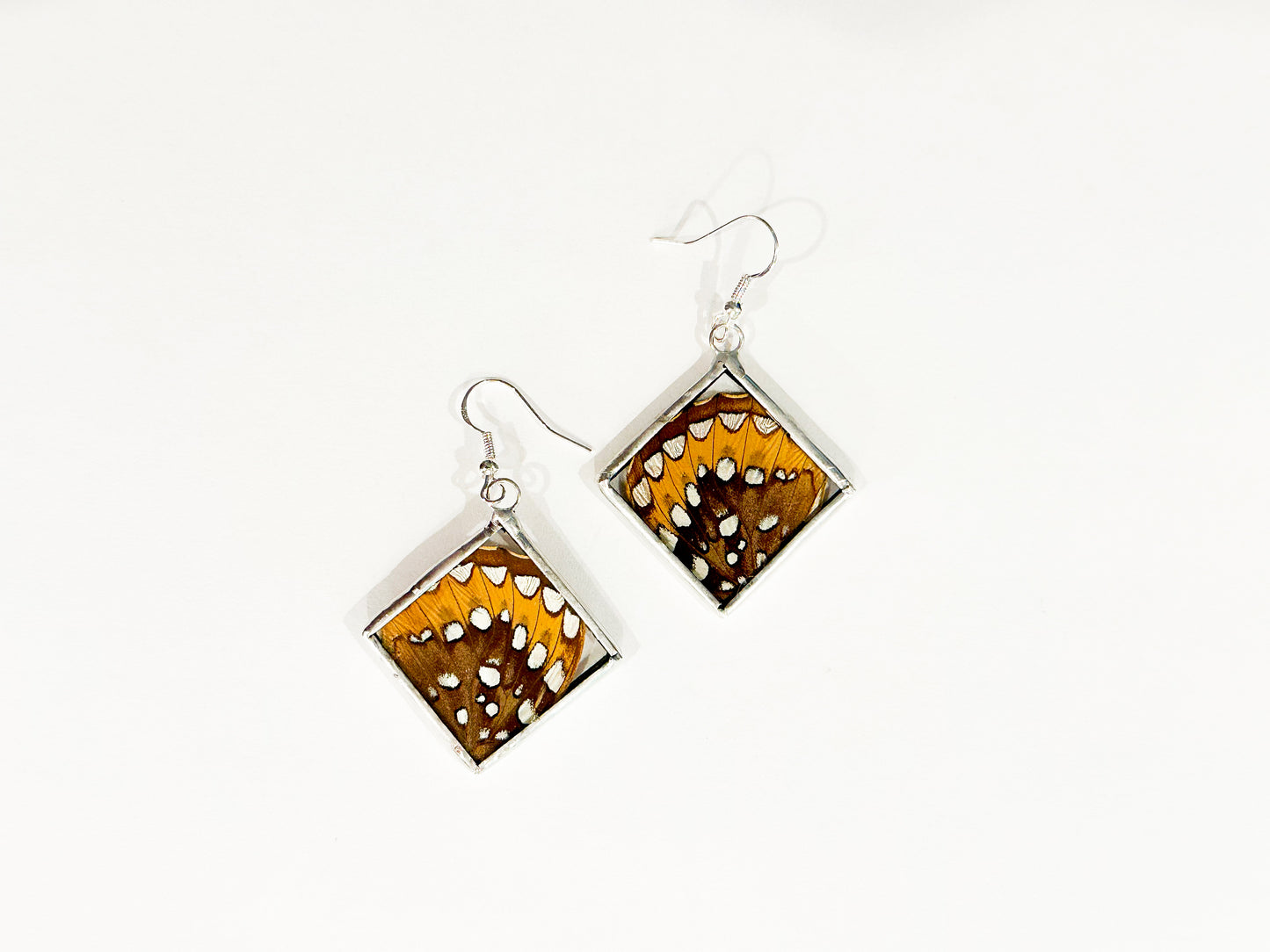 Great Spangled Fritillary earrings (Diamond)