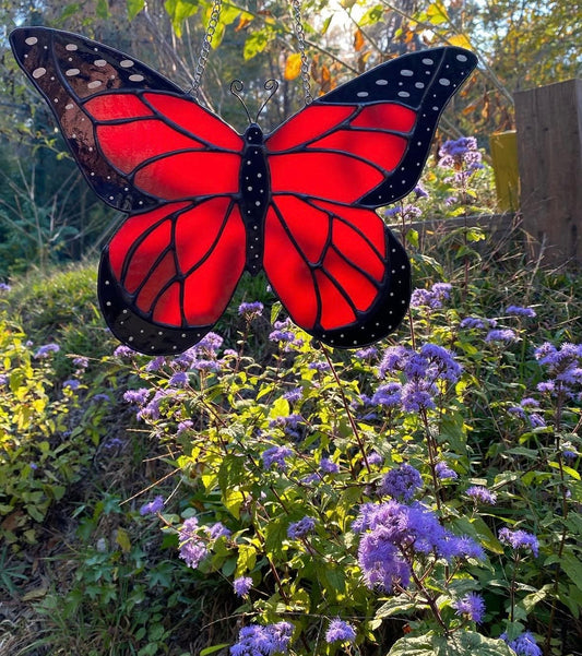 Stained glass monarch