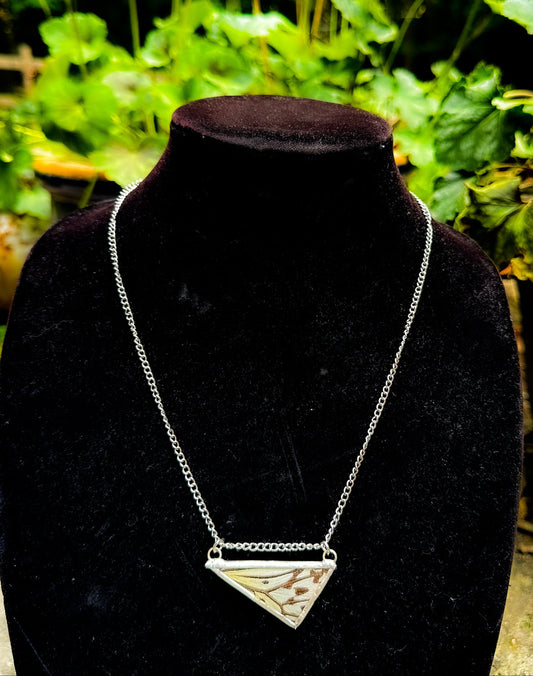 Asymmetric paper kite butterfly necklace