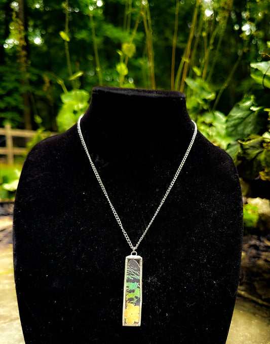 Sunset moth necklace