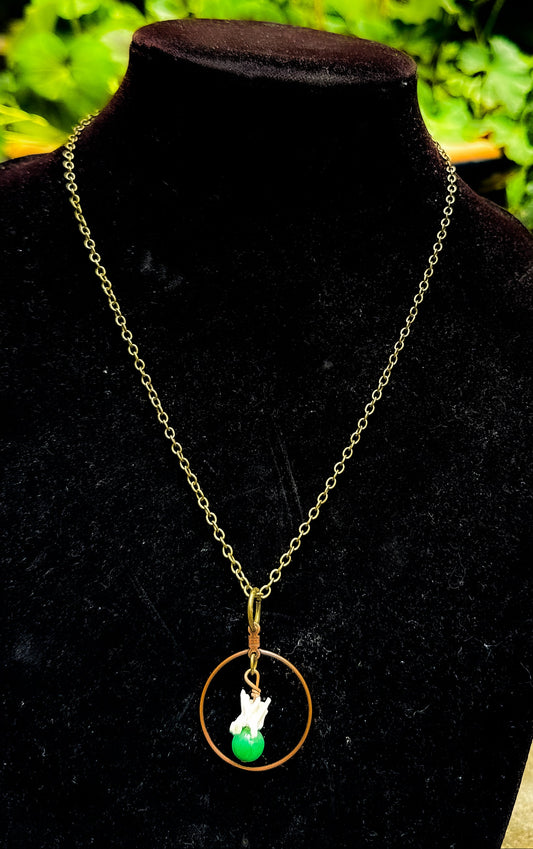Vertebrate and bead necklace