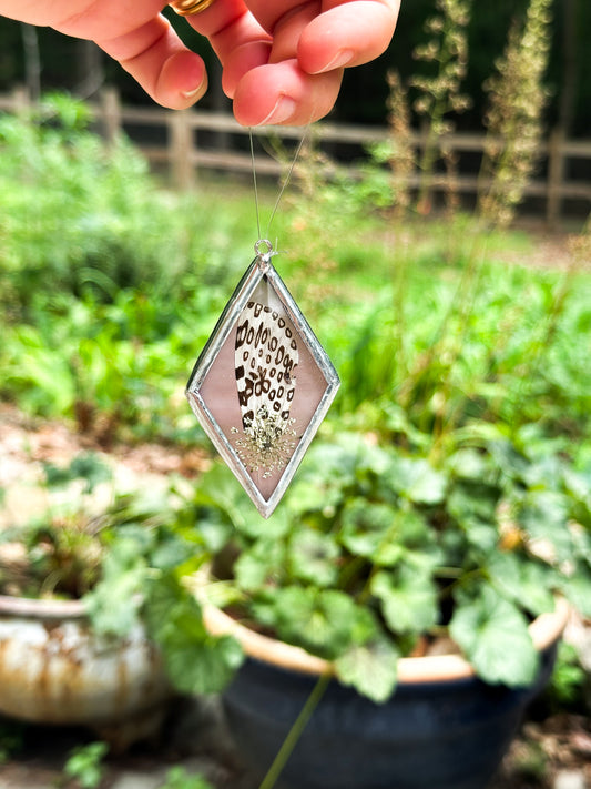 Leopard moth pink ornament