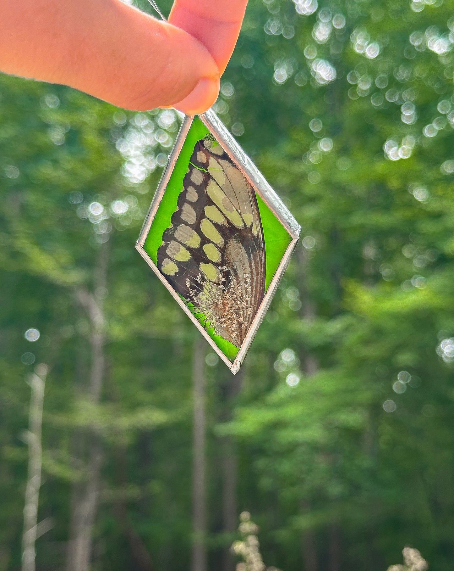 Swallowtail green ornament