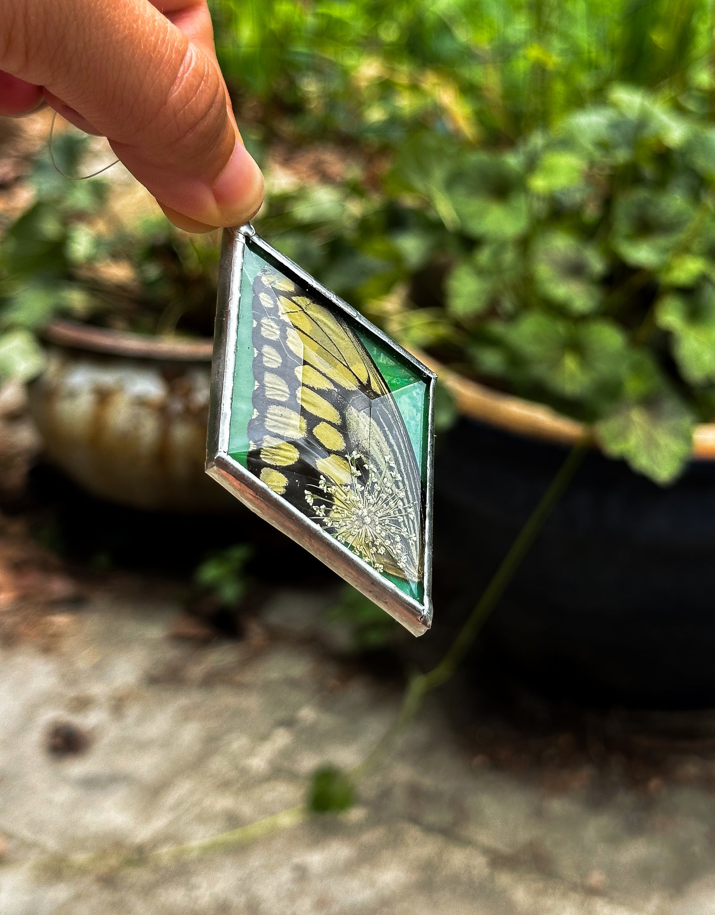 Swallowtail green ornament