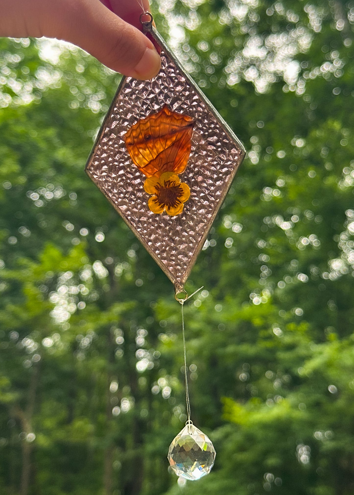 Oakleaf butterfly wing mobile